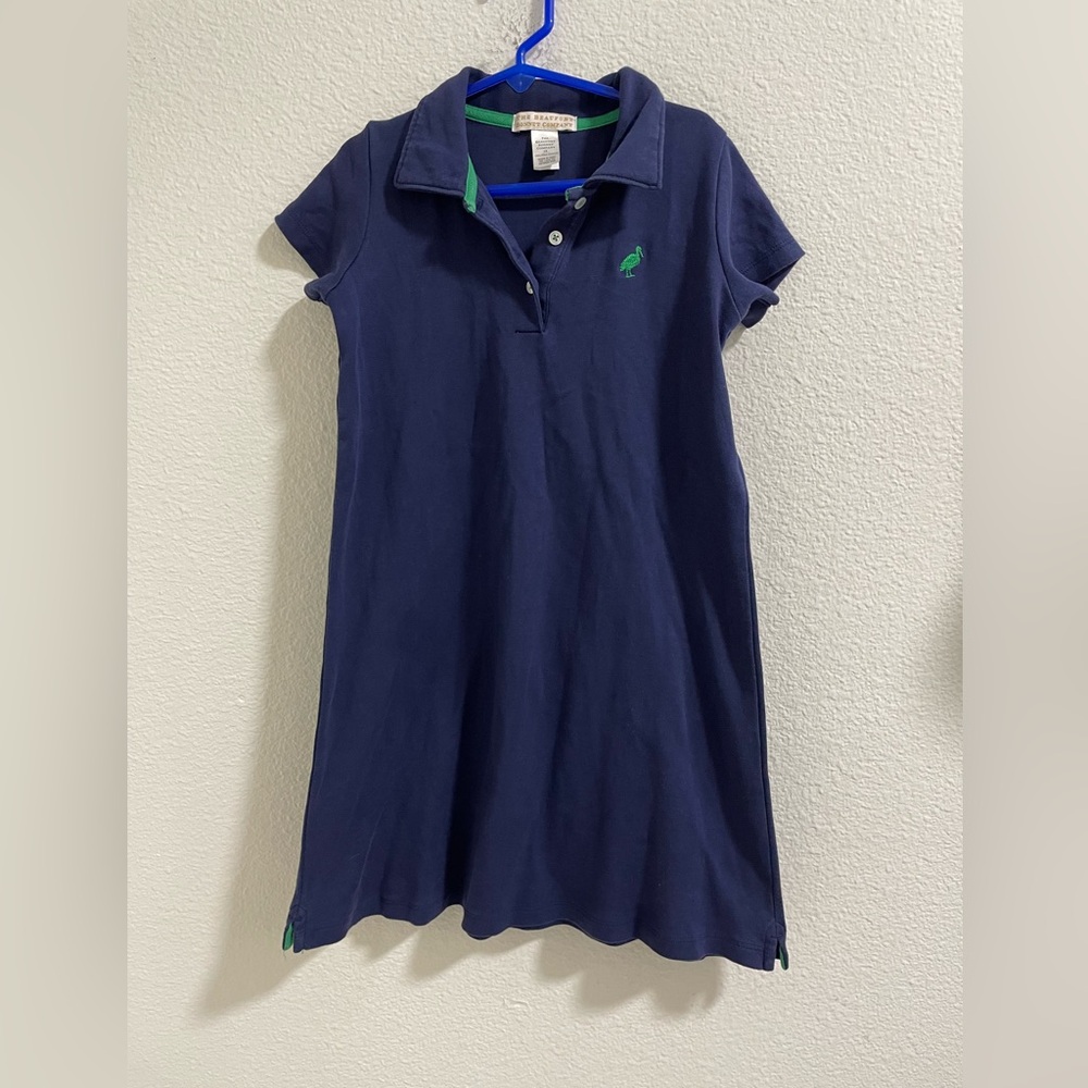 The Beaufort Bonnet Company Navy Dress with Green Trim - as is